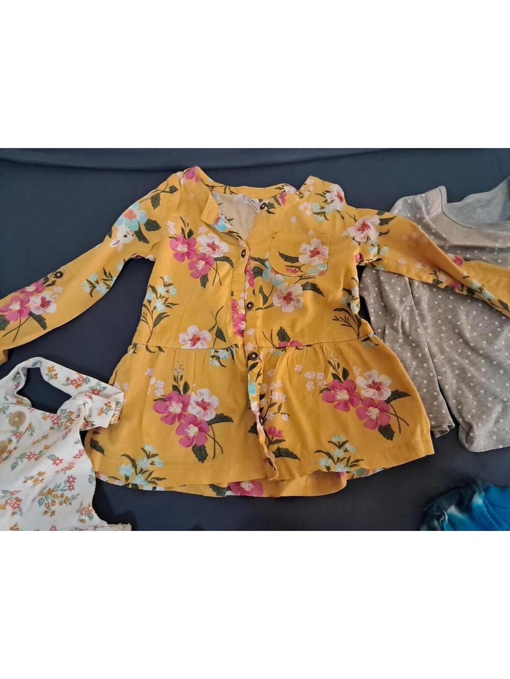 3T: 5 Piece Mixed Lot Girls Clothing- Short Overalls. Disney Minnie Carters Etc - Picture 13 of 15